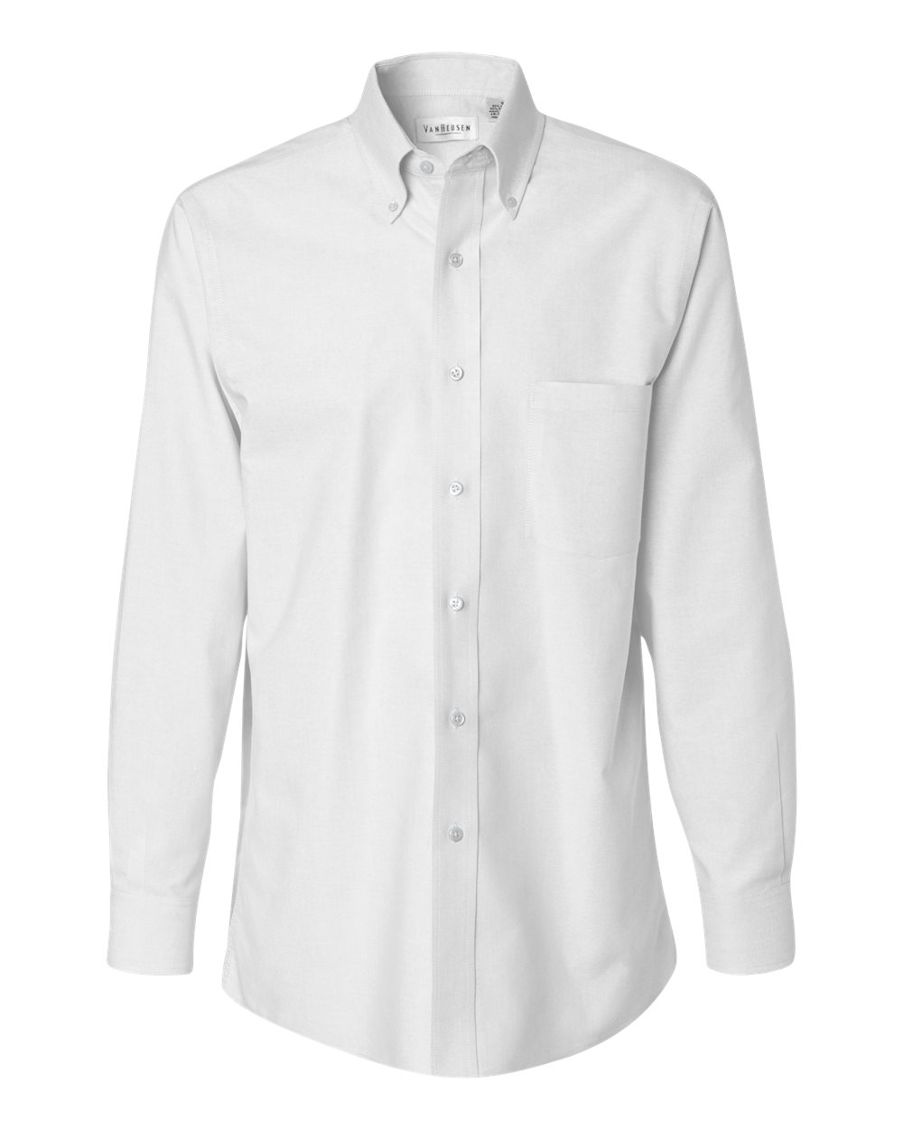 Long Sleeve Oxford Shirt-Van Heusen