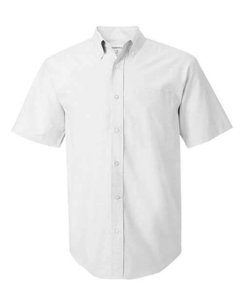 Buy Short Sleeve Stain Resistant Oxford Shirt - FeatherLite Online at ...
