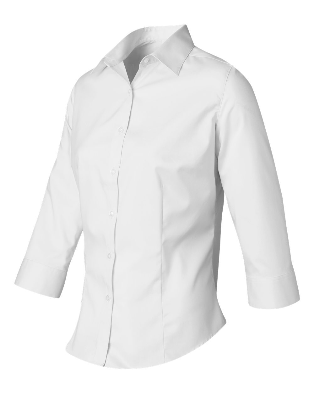Heusen 13V0527 - Camisa sarga para de manga tres para mujer
