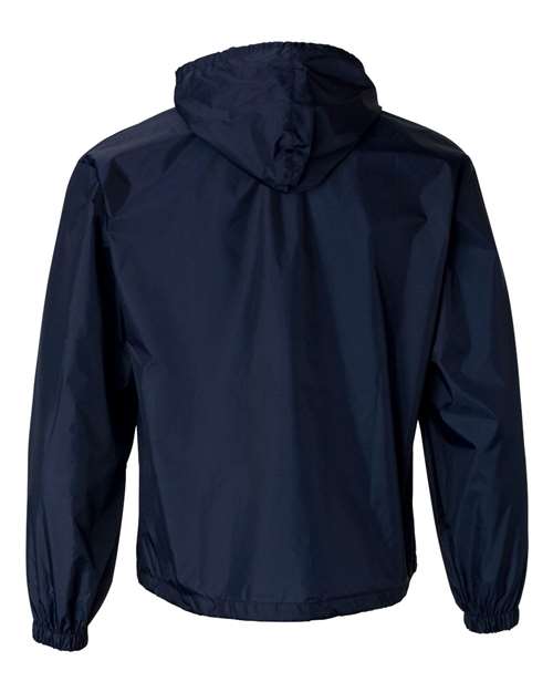 Unisex Packable Half-Zip Hooded Pullover Jacket