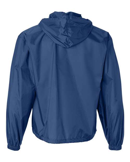 Unisex Packable Half-Zip Hooded Pullover Jacket