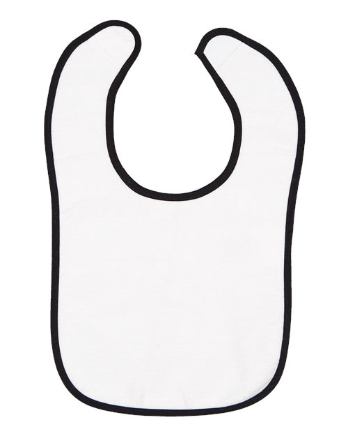 Rabbit Skins Infant Contrast Trim Terry Bib 1003