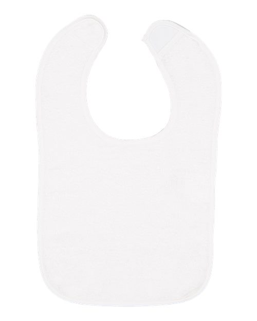 Infant Contrast Trim Terry Bib-Rabbit Skins