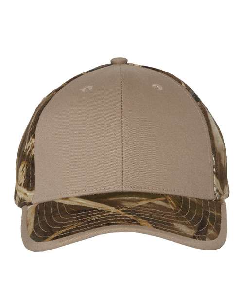 Solid Front Camo Back Cap-Kati