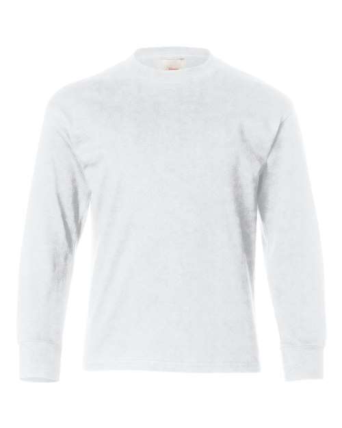 Authentic Youth Long Sleeve T&#45;Shirt-Hanes