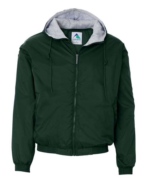 Fleece Lined Hooded Jacket-Augusta Sportswear