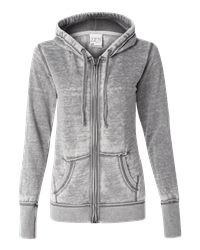 J. America 8913 - Women's Zen Fleece Full-Zip Hooded Sweatshirt