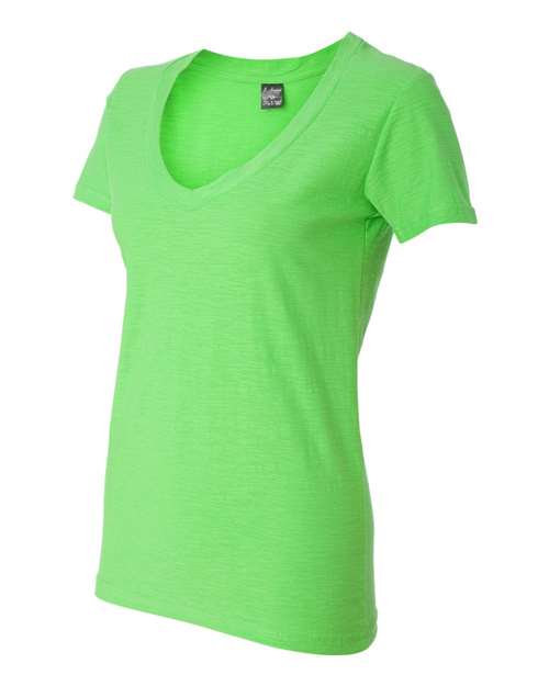 Women's V-Neck Slub T-Shirt