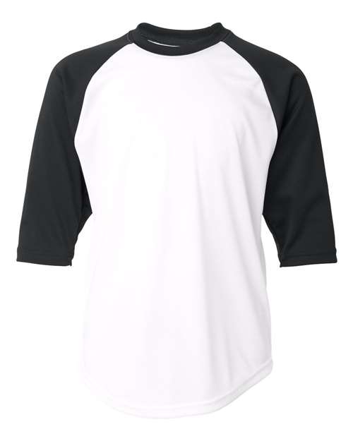 Youth B-Core Three-Quarter Sleeve Baseball T-Shirt