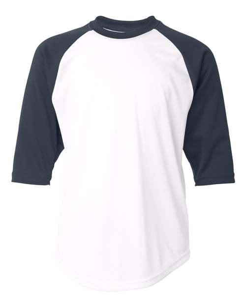 Badger Youth B-Core Three-Quarter Sleeve Baseball T-Shirt 2133