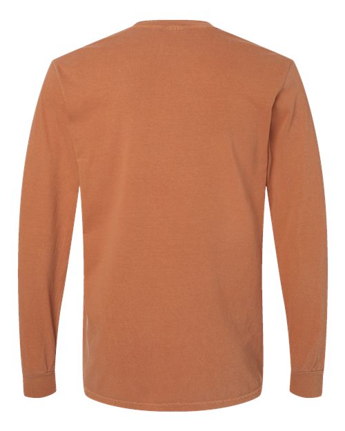 Unisex Garment-Dyed Heavyweight Long Sleeve T-Shirt – Back