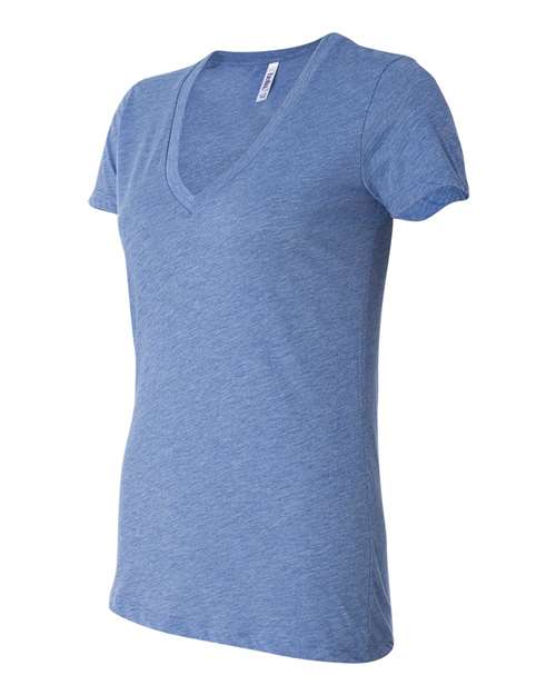 Women’s Triblend Deep V-Neck Tee – Side