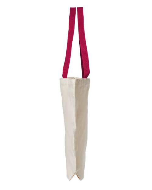 Natural Tote with Contrast-Color Handles