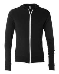BELLA + CANVAS 3939 - Unisex Triblend Lightweight Full-Zip Hooded