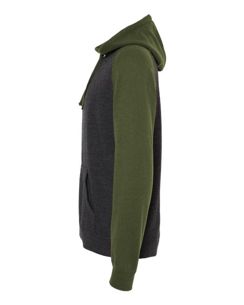 Unisex Raglan Hooded Sweatshirt – Detail