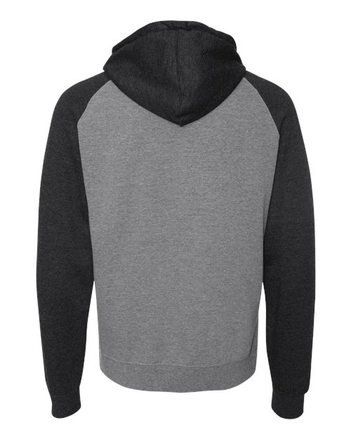 Unisex Raglan Hooded Sweatshirt – Back