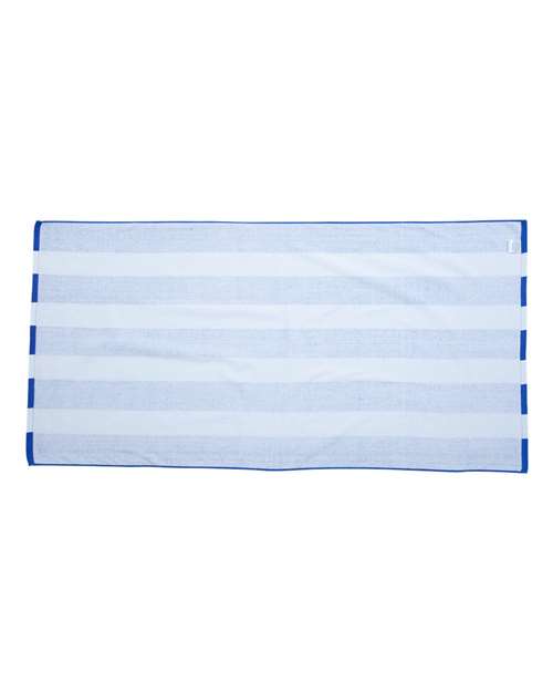 Cabana Stripe Velour Beach Towel