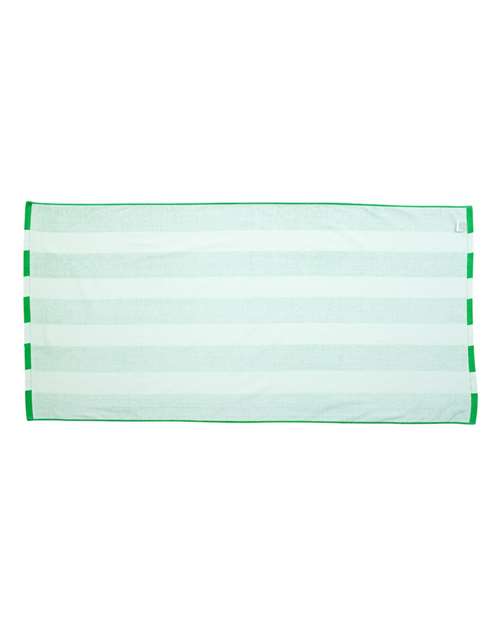 Cabana Stripe Velour Beach Towel