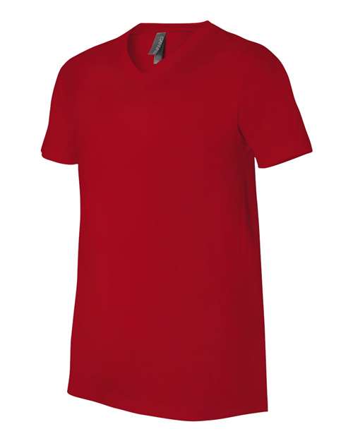 Unisex Jersey V-Neck Tee – Side