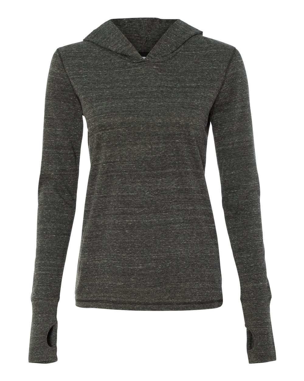 Womens Triblend Long Sleeve Hooded Pullover-