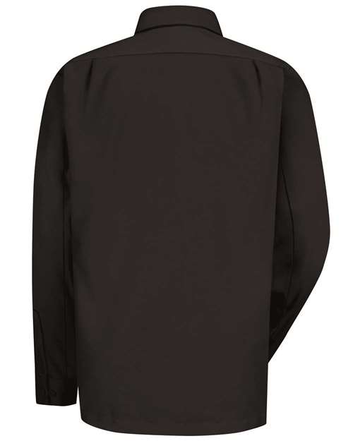 Men's Tall Long Sleeve Work Shirt – Back