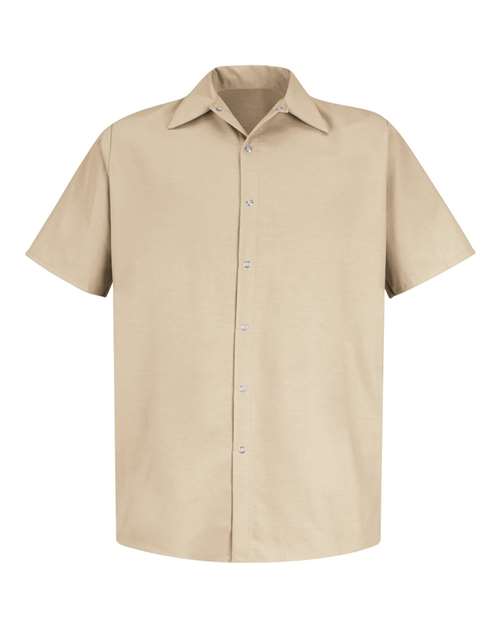 Men's Specialized Short Sleeve Pocketless Work Shirt