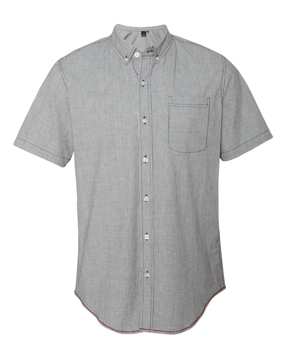 Stretch-Stripe Short Sleeve Shirt-