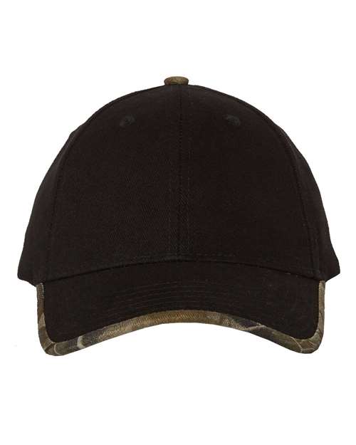 Solid with Licensed Camo Trim Cap-Kati