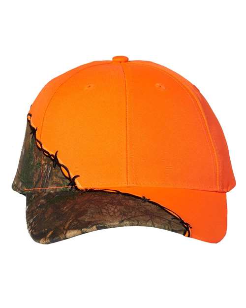 Licensed Camo with Barbed Wire Embroidery Cap-Kati