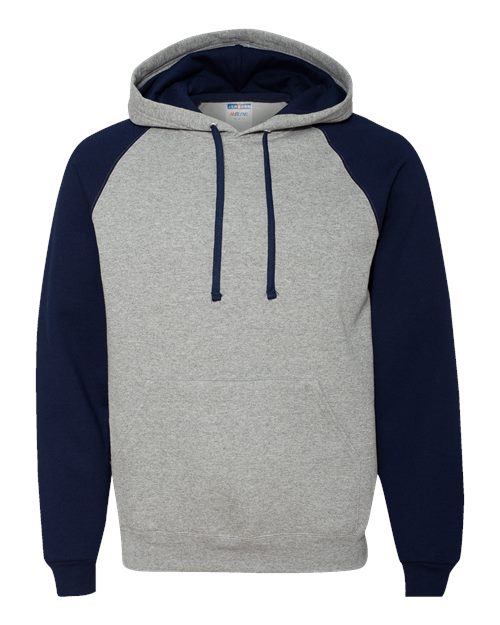 Unisex Nublend® Colorblocked Raglan Hooded Sweatshirt
