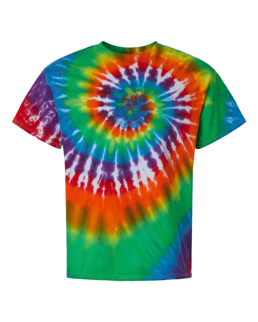 mens tshirts Multi-Color Spiral Tie-Dyed T-Shirt