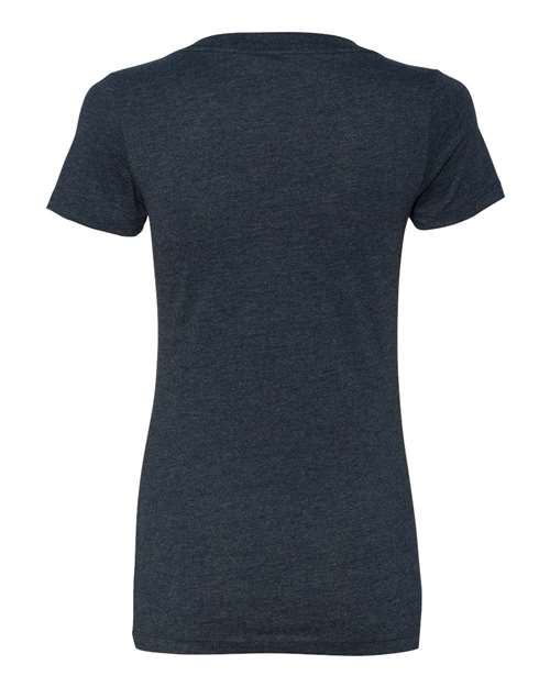 Women’s CVC Deep V-Neck T-Shirt – Back