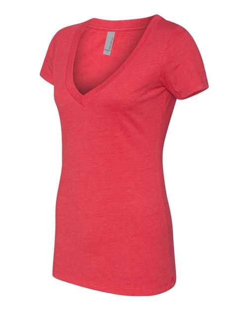 Women’s CVC Deep V-Neck T-Shirt