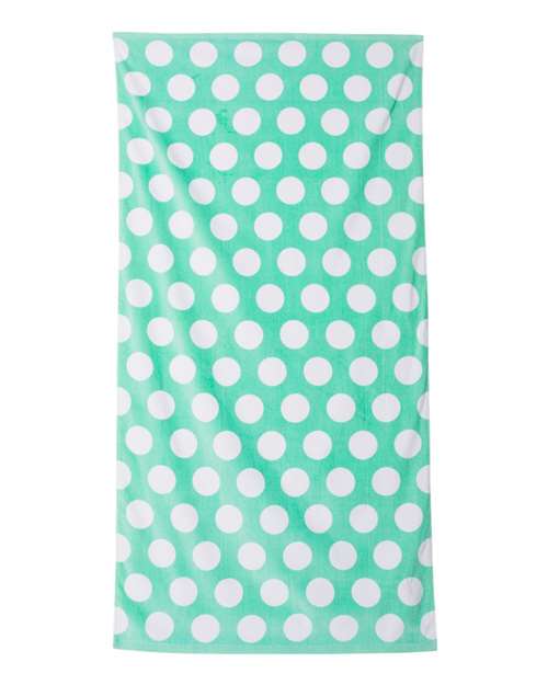 Polka Dot Velour Beach Towel