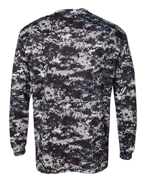 Men's Digital Camo Long Sleeve T-Shirt – Back