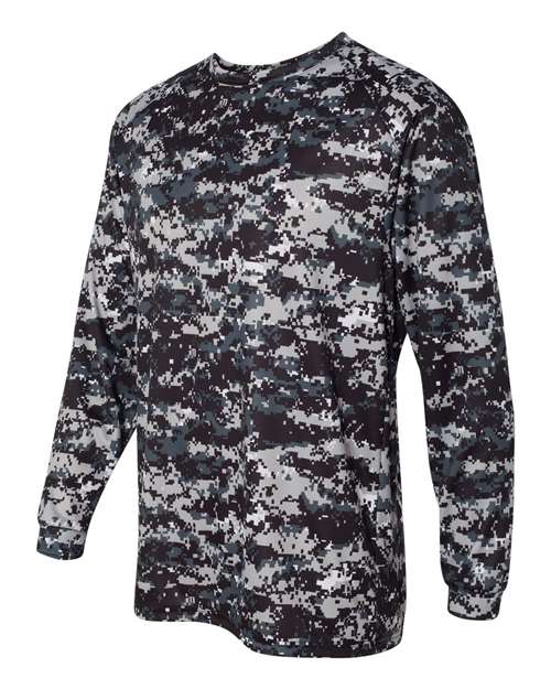 Men's Digital Camo Long Sleeve T-Shirt – Side