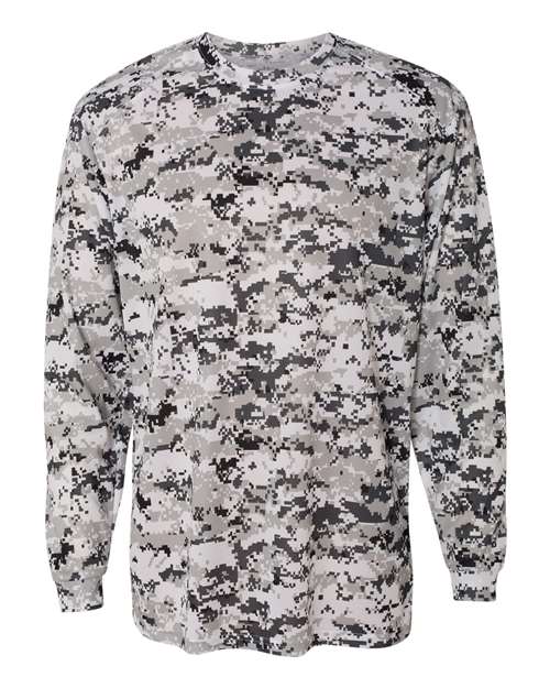 Digital Camo Long Sleeve T&#45;Shirt-Badger