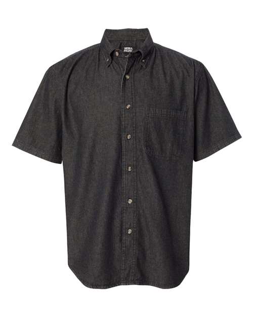 Denim Short Sleeve Shirt-Sierra Pacific