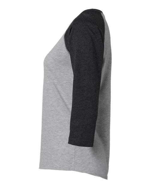 Women's Baseball Fine Jersey Three-Quarter Sleeve Tee – Detail