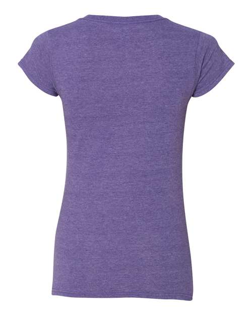 Women's Softstyle® V-Neck T-Shirt – Back