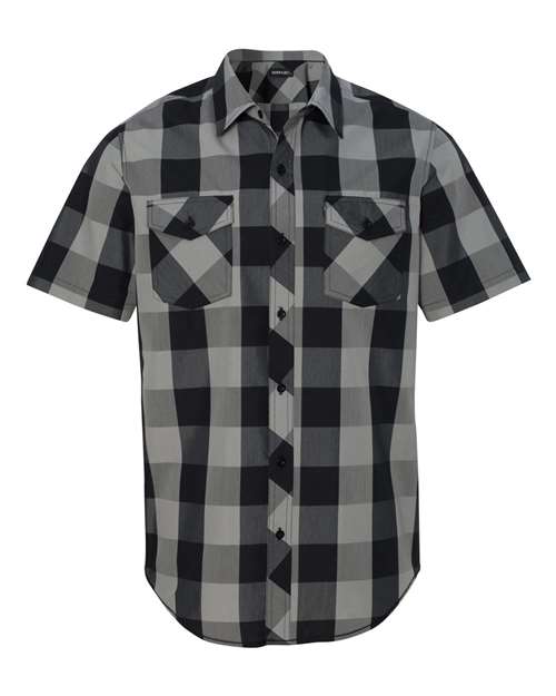 Burnside Men's Buffalo Plaid Short Sleeve Shirt 9203
