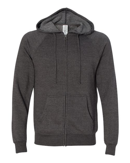 Unisex Special Blend Raglan Full-Zip Hooded Sweatshirt