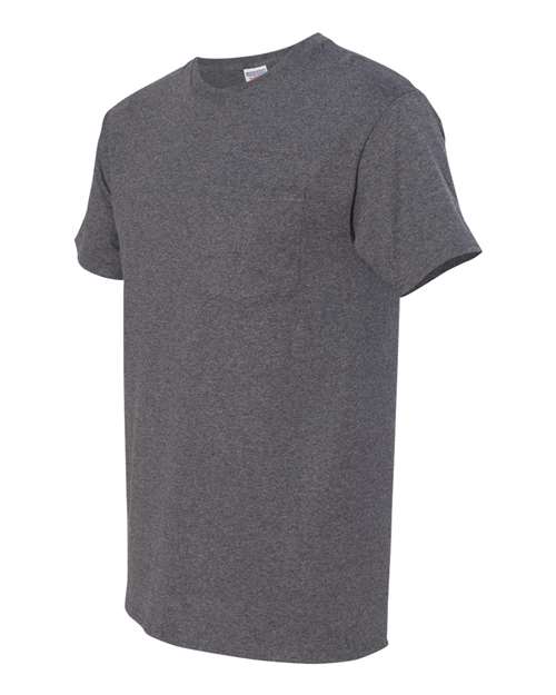 Unisex Dri-Power® 50/50 Pocket T-Shirt – Side