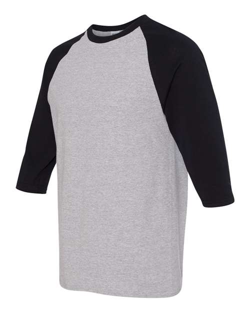 Unisex Heavy Cotton™ Raglan Three-Quarter Sleeve T-Shirt
