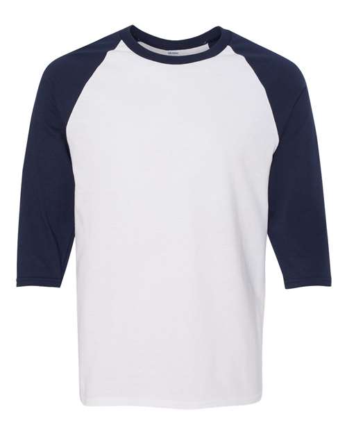 Heavy Cotton&#63; Raglan Three&#45;Quarter Sleeve T&#45;Shirt-Gildan