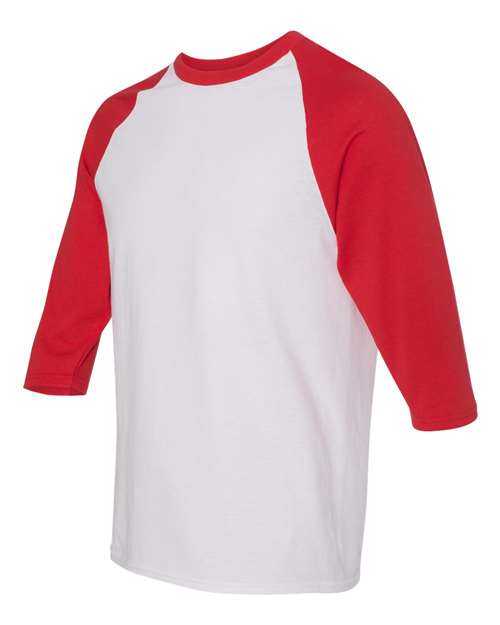 Unisex Heavy Cotton™ Raglan Three-Quarter Sleeve T-Shirt