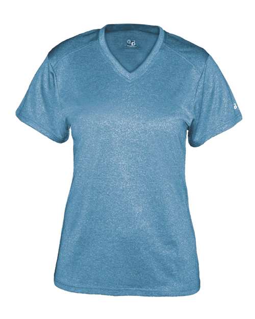 Badger Women's Pro Heather V-Neck T-Shirt 4362