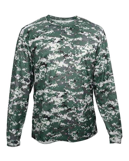 Badger Youth Digital Camo Long Sleeve T-Shirt 2184