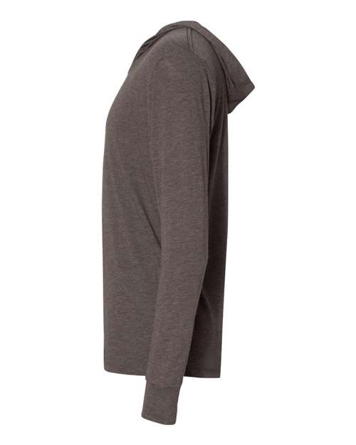 Unisex Triblend Hooded Long Sleeve Pullover T-Shirt