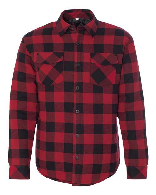 Men's Quilted Flannel Shirt Jacket
